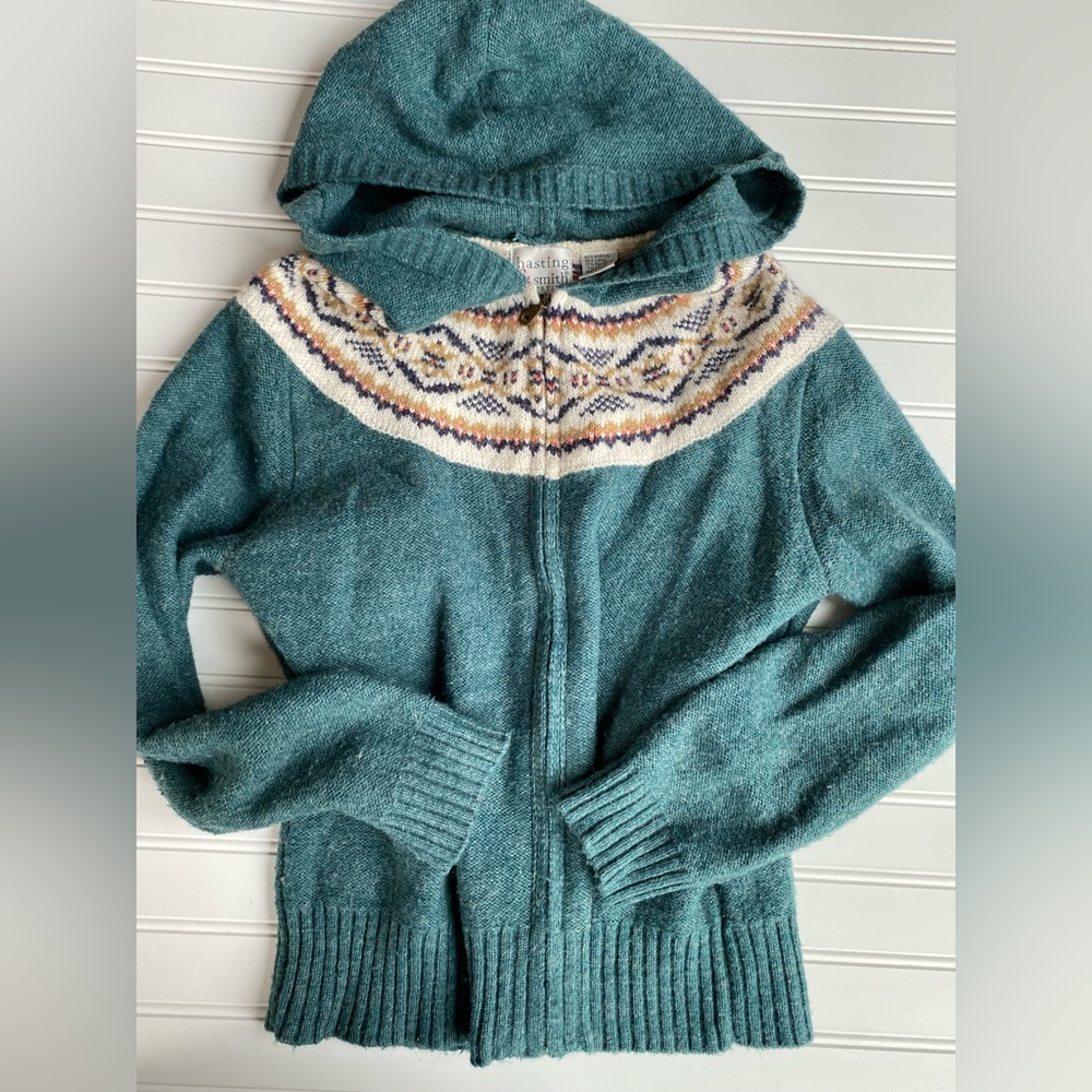 Hastings & Smith zip up hooded sweatshirt small